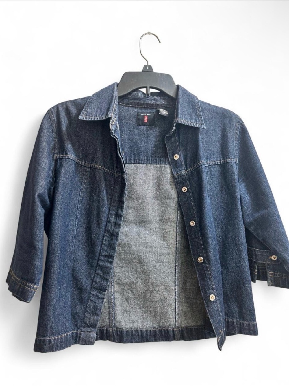 Levi's Navy Blue Denim Jacket - Button Front